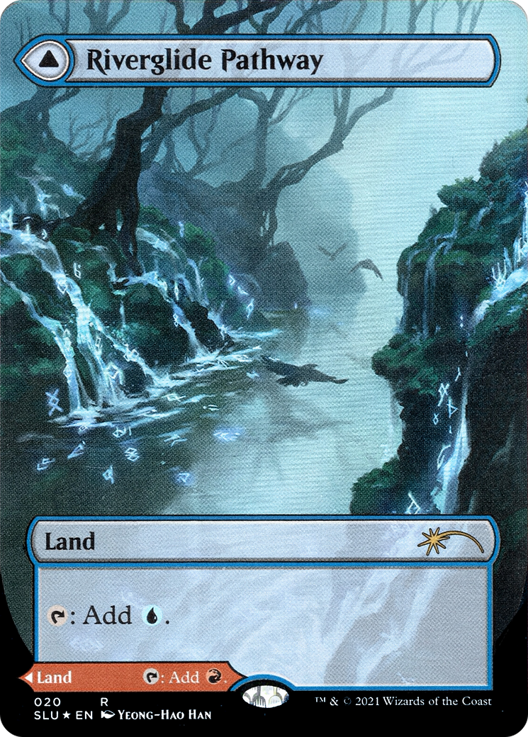 Riverglide Pathway // Lavaglide Pathway (SLU-020) [Secret Lair: Ultimate Edition]: (Showcase) (Borderless) Foil