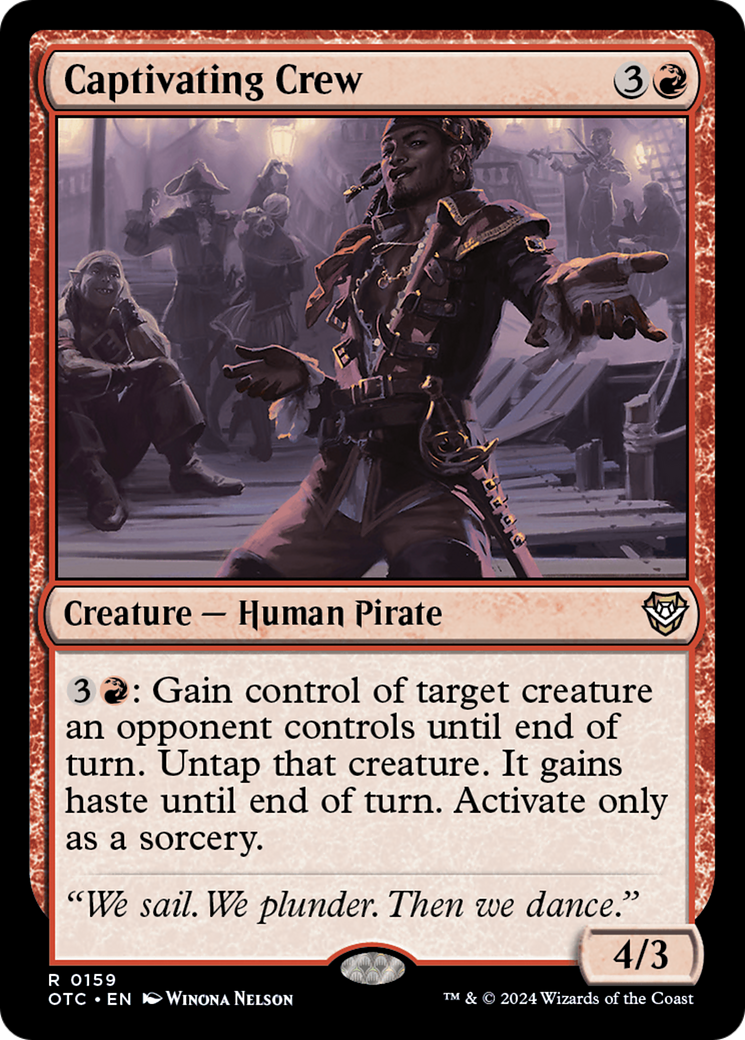 Captivating Crew (OTC-159) [Outlaws of Thunder Junction Commander]
