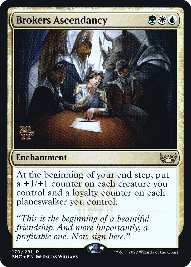 Brokers Ascendancy (PRE-170) [Streets of New Capenna Promos] Foil