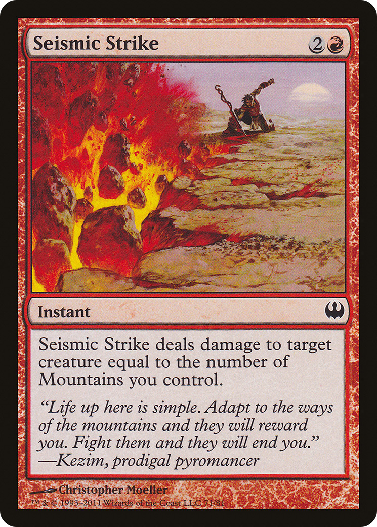 Seismic Strike (DDG-071) [Duel Decks: Knights vs. Dragons]