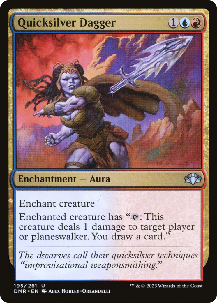 Quicksilver Dagger (DMR-195) [Dominaria Remastered] Foil
