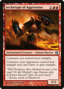Archetype of Aggression (BNG-088) [Born of the Gods]: (enchantment) Foil