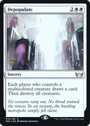 Depopulate (PRE-010) [Streets of New Capenna Promos] Foil