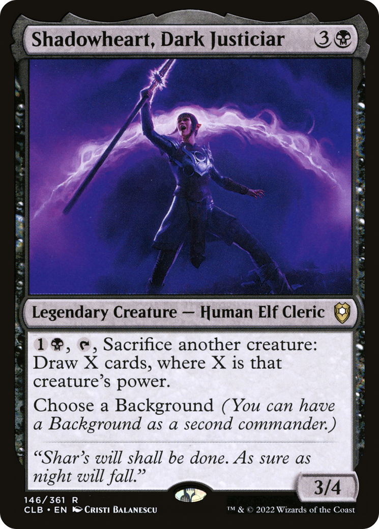 Shadowheart, Dark Justiciar (CLB-146) [Commander Legends: Battle for Baldur's Gate]