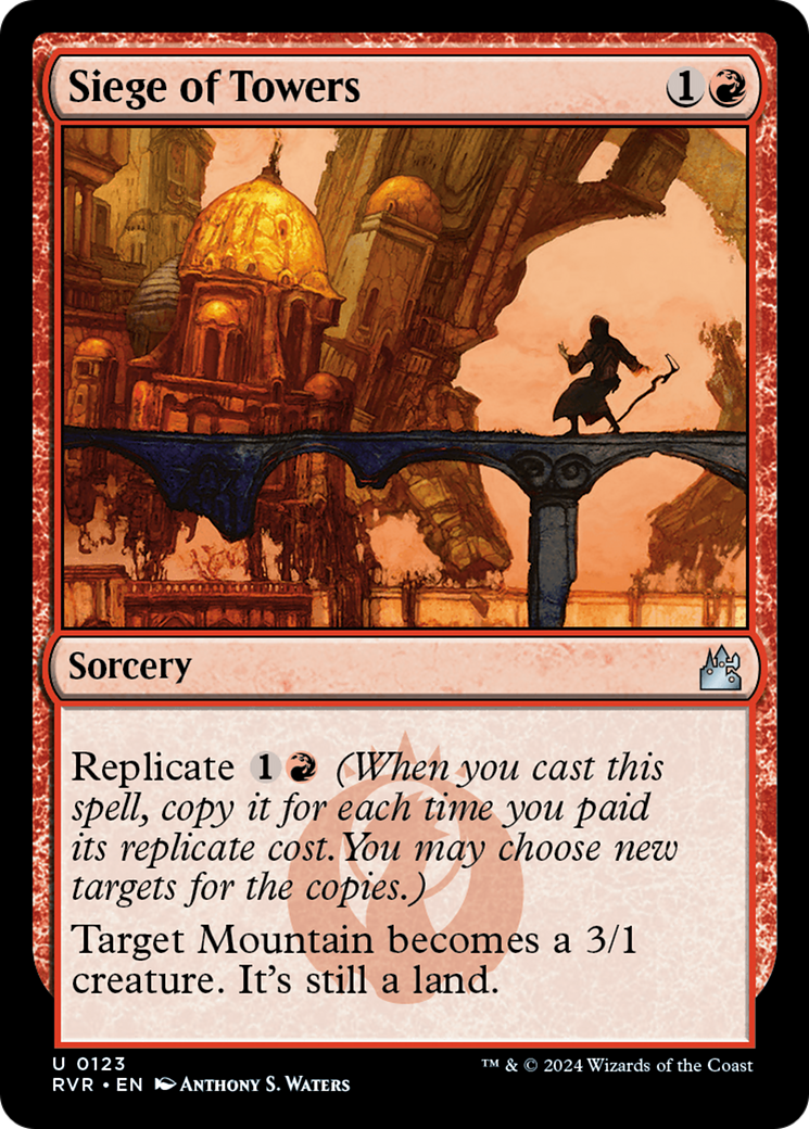 Siege of Towers (RVR-123) [Ravnica Remastered] Foil