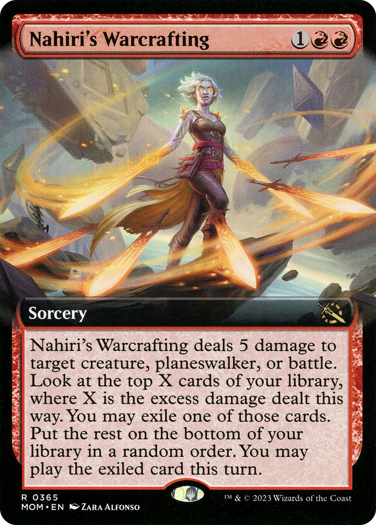 Nahiri's Warcrafting (Extended Art) (MOM-365) [March of the Machine]