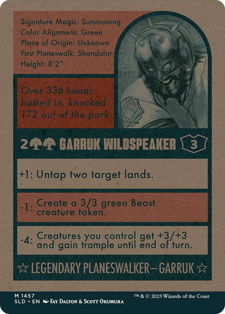 Garruk Wildspeaker // Garruk Wildspeaker (SLD-1457) [Secret Lair Drop]: (Full Art) (Borderless)