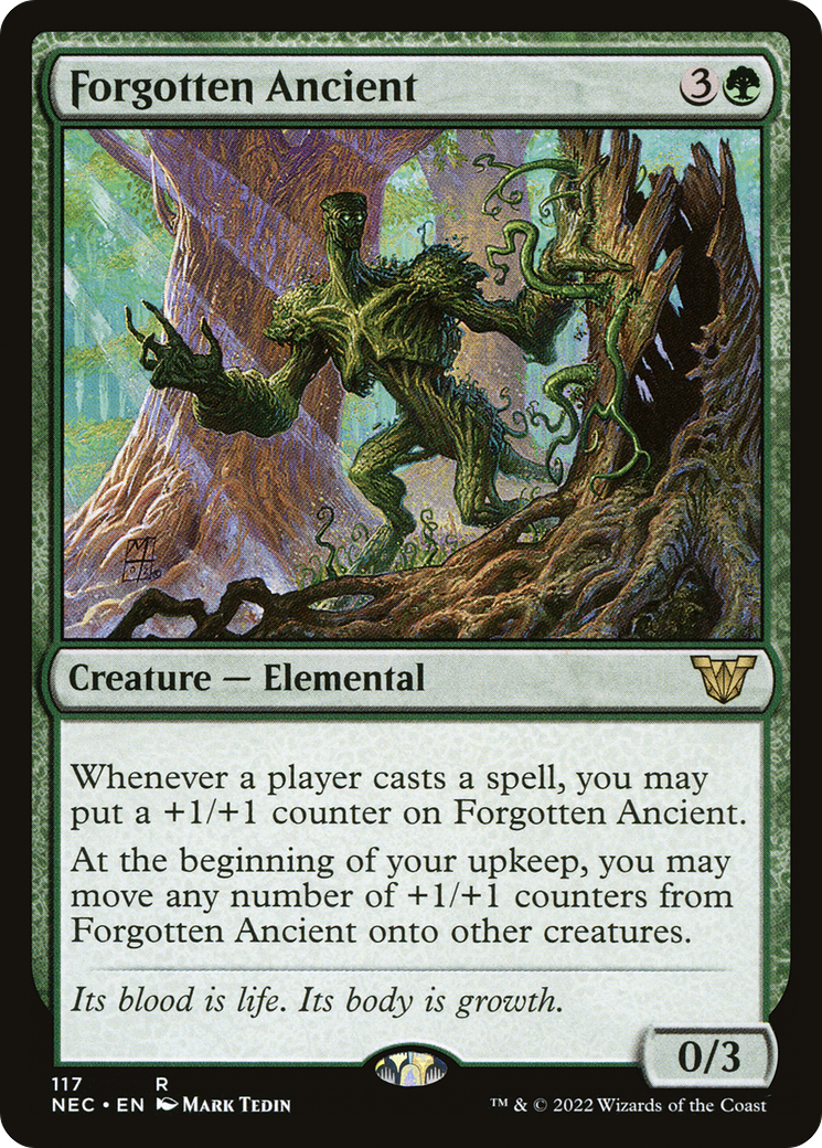Forgotten Ancient (NEC-117) [Neon Dynasty Commander]