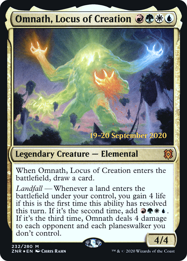 Omnath, Locus of Creation (PRE-232S) [Zendikar Rising Promos] Foil