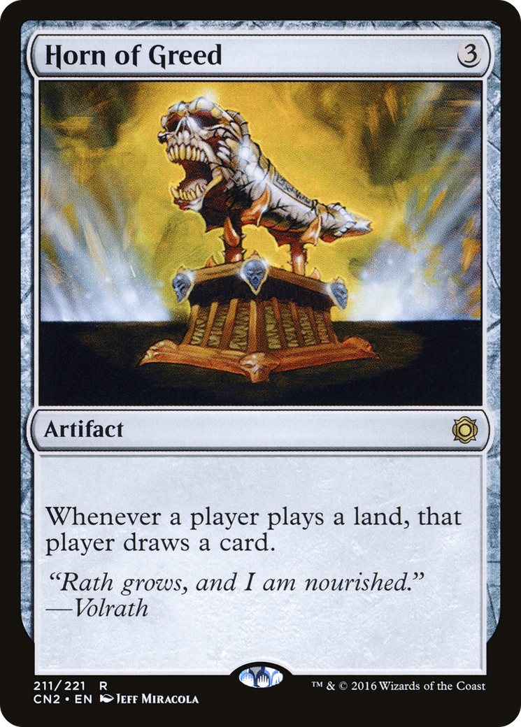 Horn of Greed (CN2-211) [Conspiracy: Take the Crown]