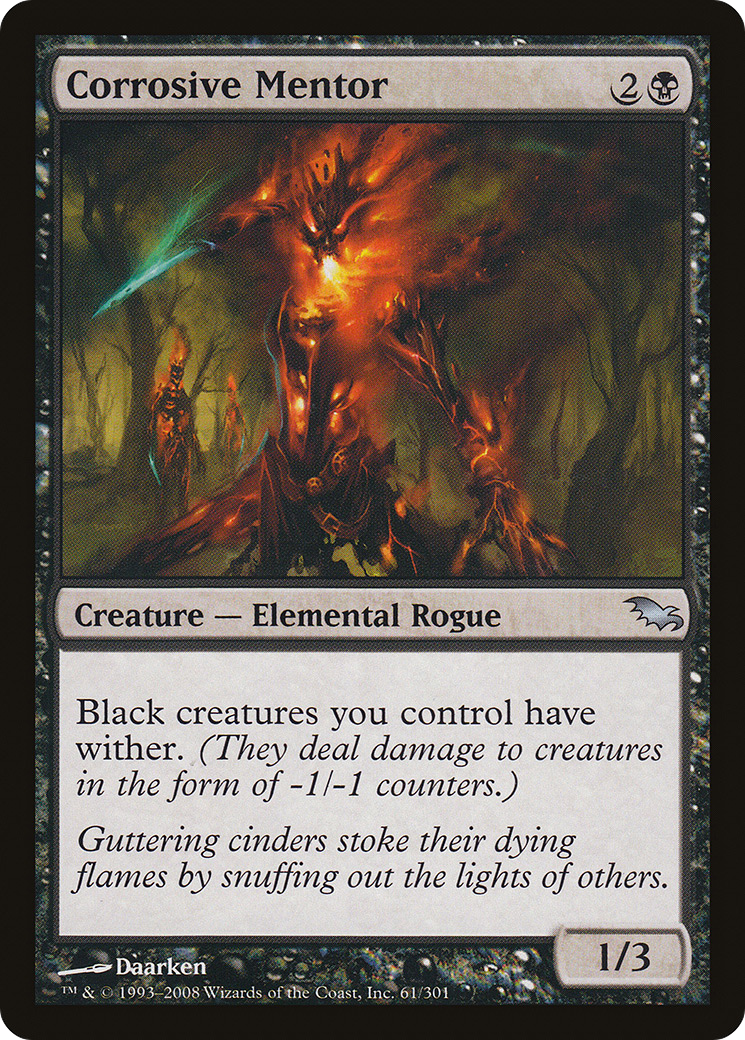 Corrosive Mentor (SHM-061) [Shadowmoor] Foil