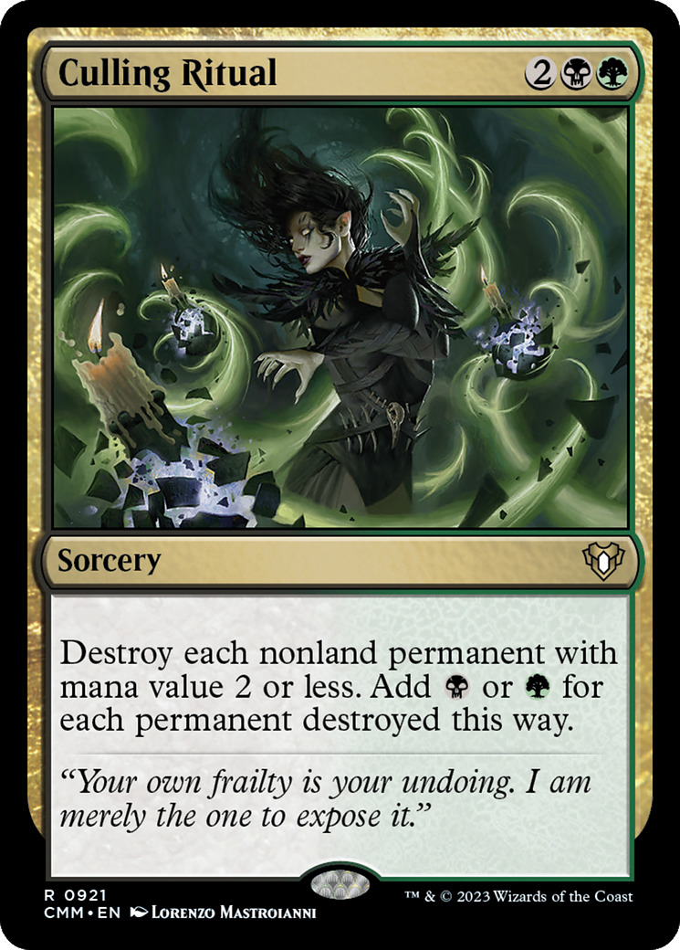 Culling Ritual (CMM-921) [Commander Masters]