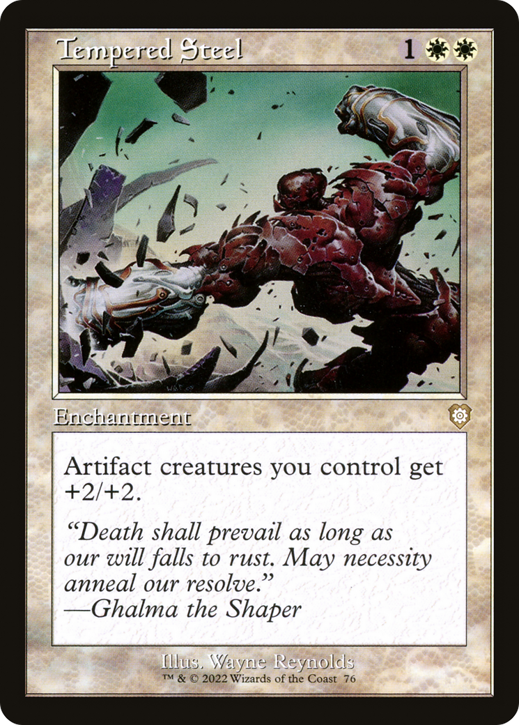 Tempered Steel (Retro Frame) (BRC-076) [The Brothers' War Commander]