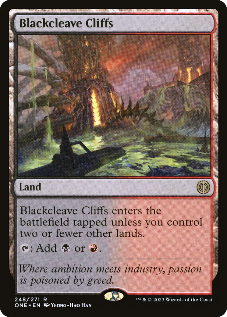 Blackcleave Cliffs (ONE-248) [Phyrexia: All Will Be One]