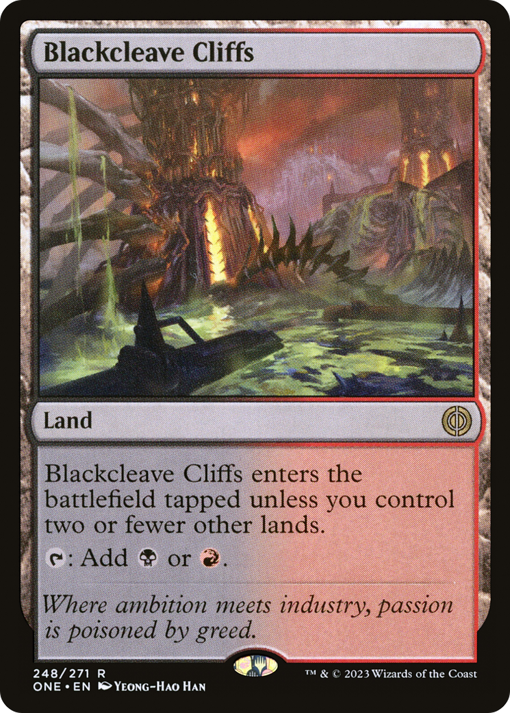 Blackcleave Cliffs (ONE-248) [Phyrexia: All Will Be One]
