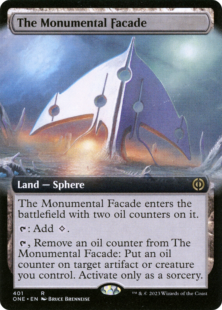 The Monumental Facade (ONE-401) [Phyrexia: All Will Be One]: (Extended Art) Foil