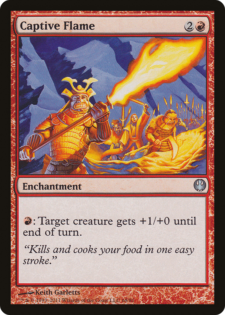 Captive Flame (DDG-068) [Duel Decks: Knights vs. Dragons]