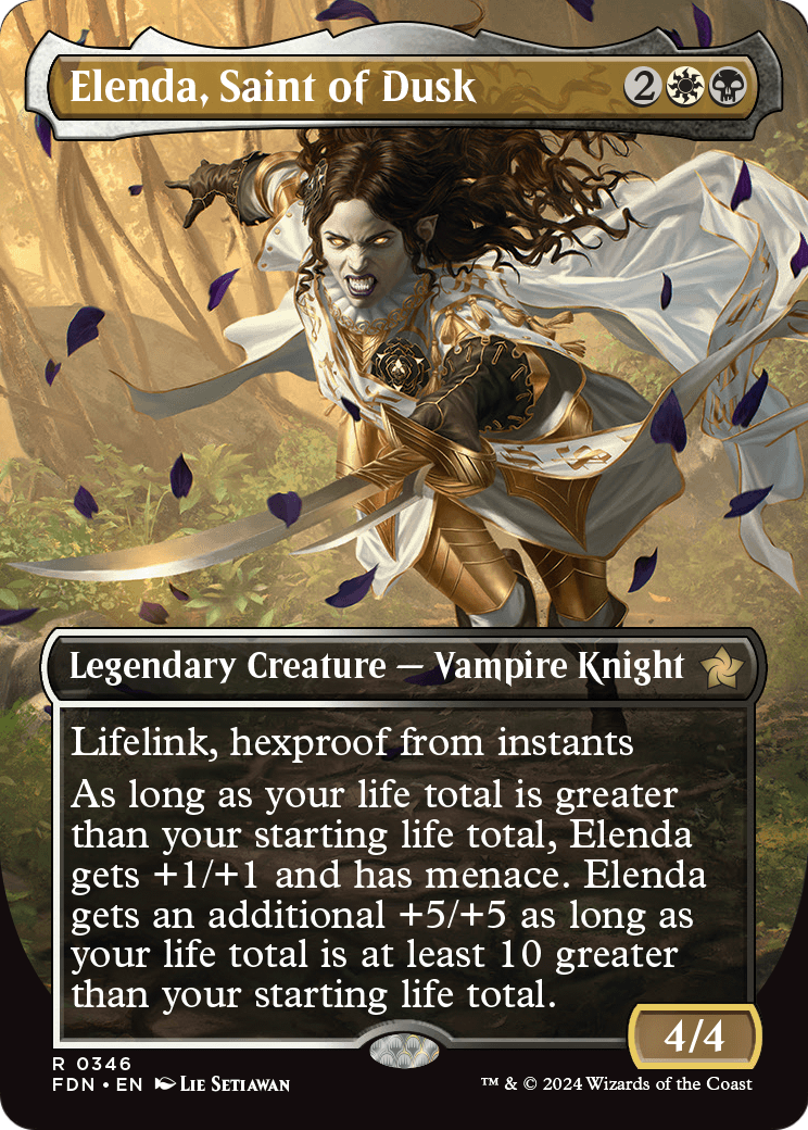 Elenda, Saint of Dusk (Borderless) (FDN-346) [Foundations]
