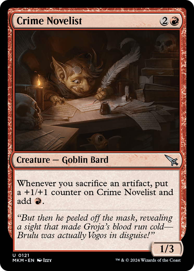 Crime Novelist (MKM-121) [Murders at Karlov Manor] Foil