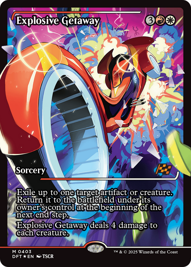 Explosive Getaway (DFT-403) [Aetherdrift]: (Showcase) Foil