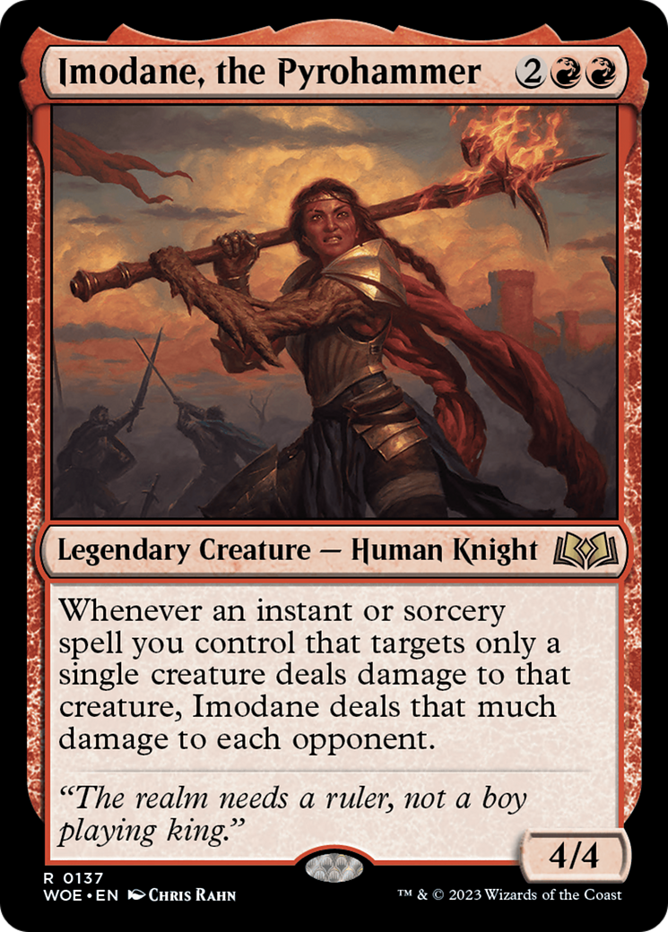 Imodane, the Pyrohammer (WOE-137) [Wilds of Eldraine] Foil