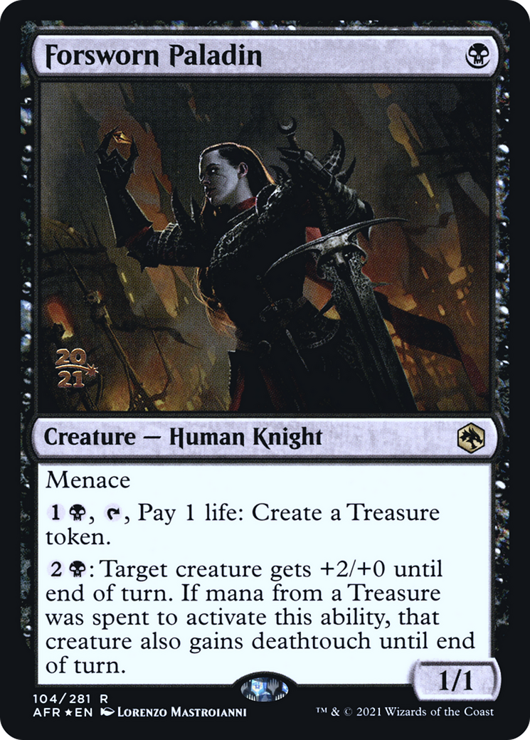 Forsworn Paladin (PRE-104S) [Adventures in the Forgotten Realms Promos] Foil