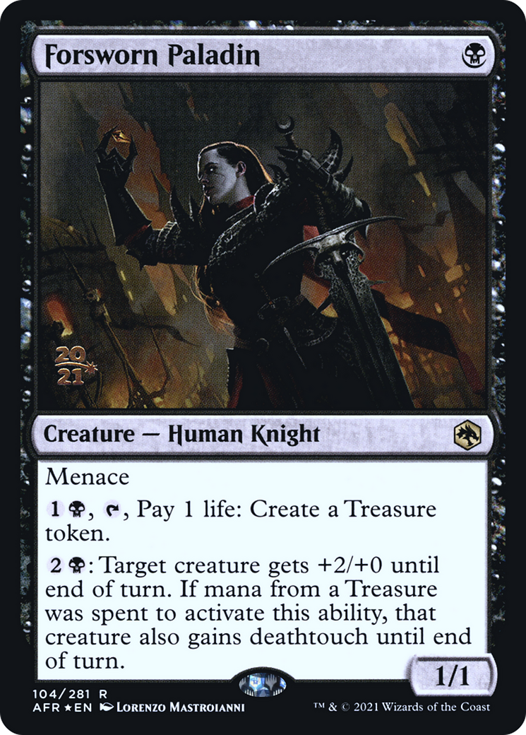 Forsworn Paladin (PRE-104S) [Adventures in the Forgotten Realms Promos] Foil