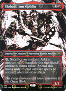 Slobad, Iron Goblin (ONE-448) [Phyrexia: All Will Be One]: (Showcase) (Borderless) Foil