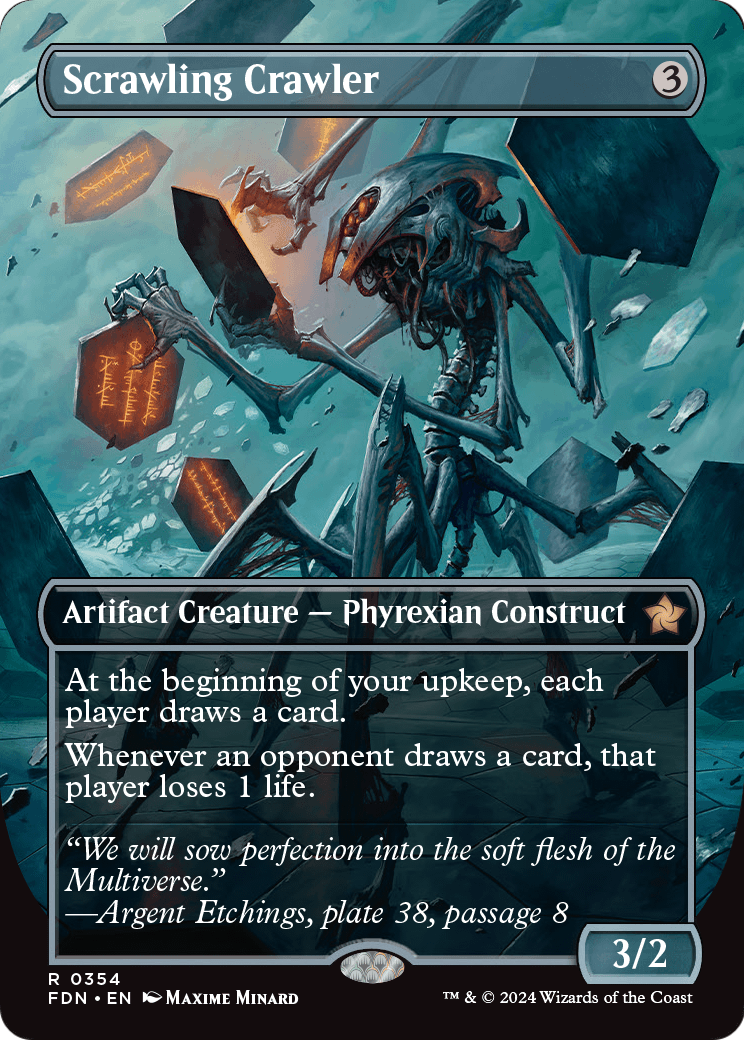 Scrawling Crawler (Borderless) (FDN-354) [Foundations] Foil