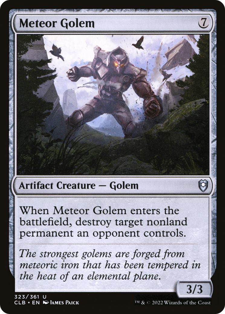 Meteor Golem (CLB-323) [Commander Legends: Battle for Baldur's Gate]