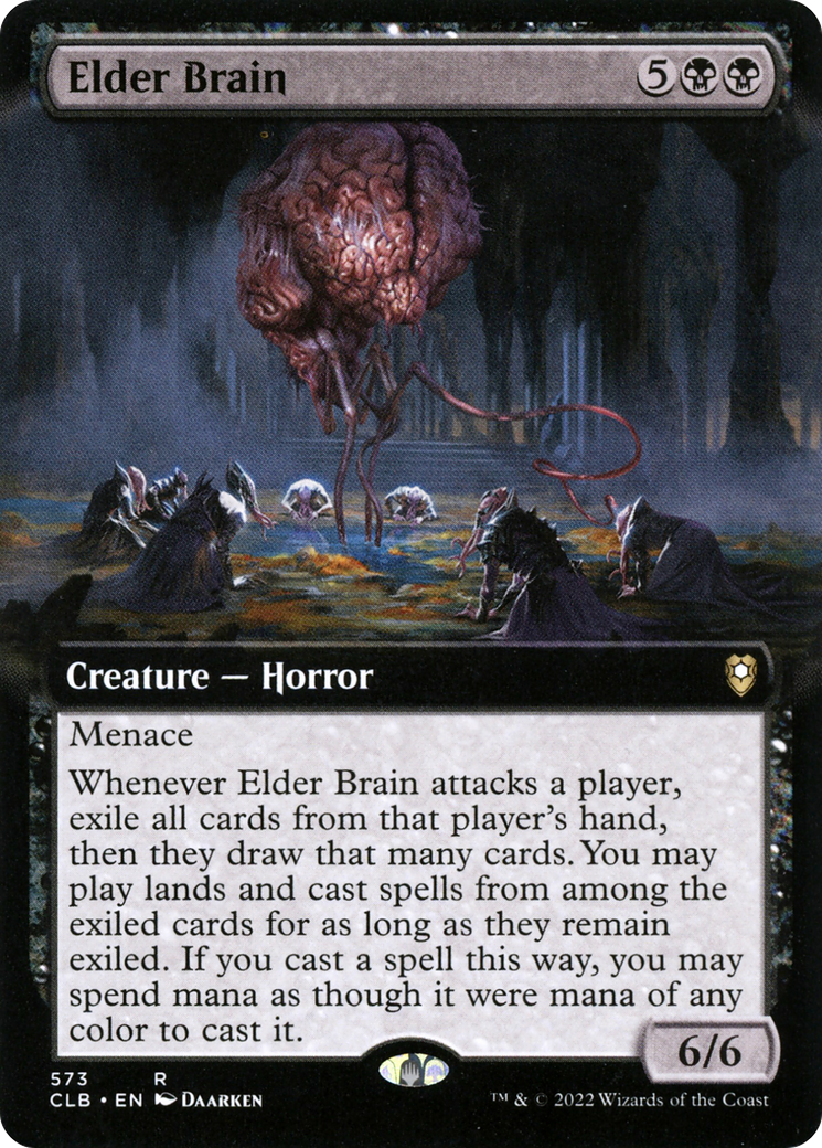 Elder Brain (CLB-573) [Commander Legends: Battle for Baldur's Gate]: (Extended Art) Foil