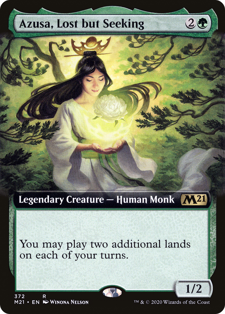 Azusa, Lost but Seeking (M21-372) [Core Set 2021]: (Extended Art) Foil