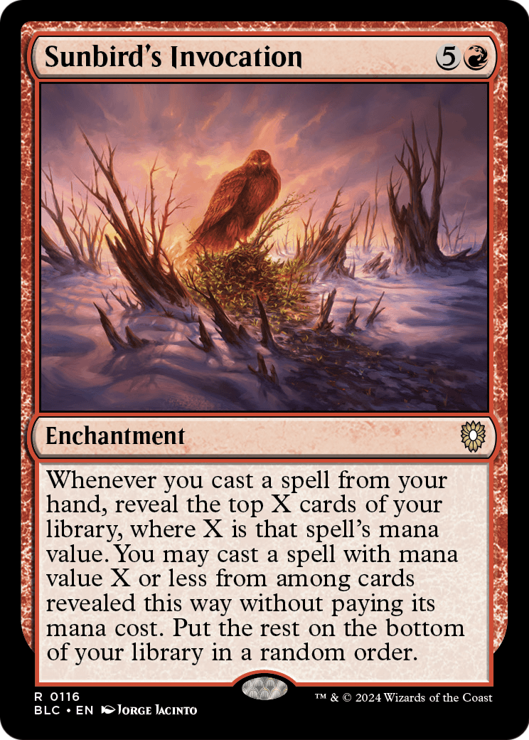 Sunbird's Invocation (BLC-116) [Bloomburrow Commander]