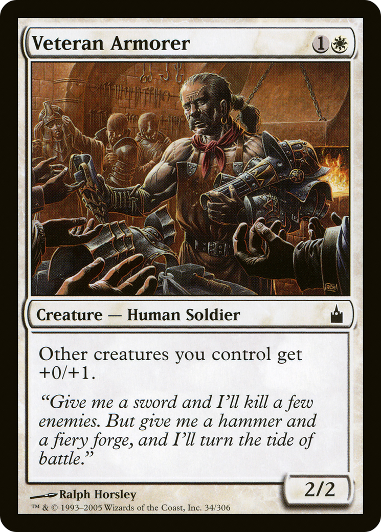 Veteran Armorer (RAV-034) [Ravnica: City of Guilds]