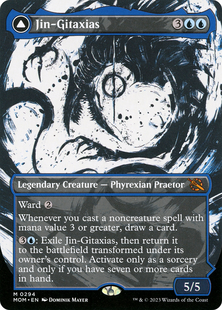 Jin-Gitaxias // The Great Synthesis (MOM-294) [March of the Machine]: (Showcase) (Borderless)