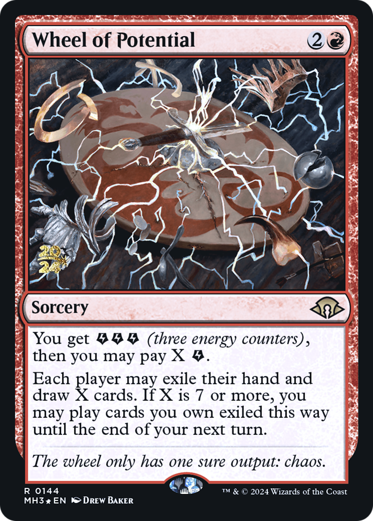 Wheel of Potential (PRE-144S) [Modern Horizons 3 Promos] Foil
