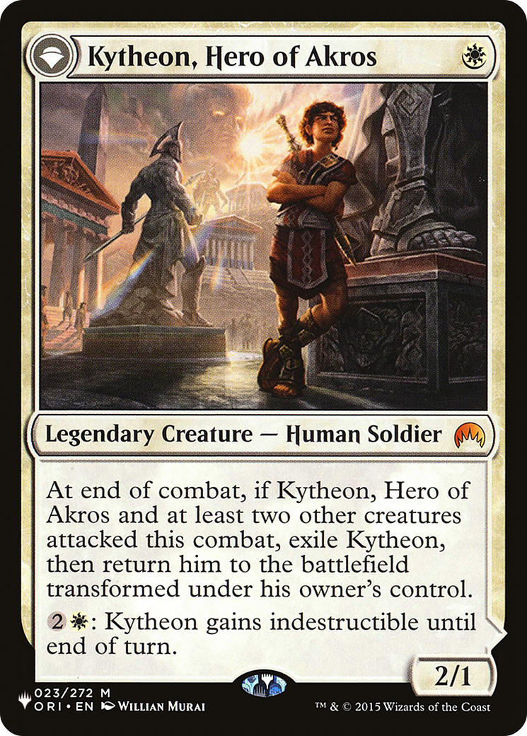 Kytheon, Hero of Akros // Gideon, Battle-Forged (LIST-ORI-23) [The List]: (originpwdfc)