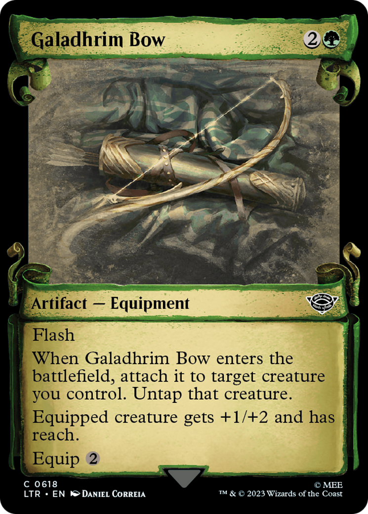 Galadhrim Bow (LTR-618) [The Lord of the Rings: Tales of Middle-earth]: (Showcase) Foil