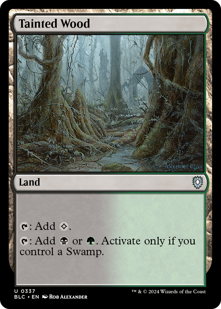 Tainted Wood (BLC-337) [Bloomburrow Commander]
