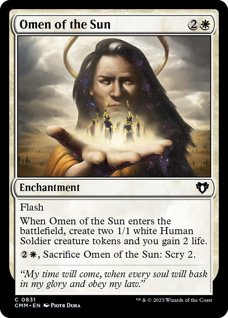 Omen of the Sun (CMM-831) [Commander Masters]