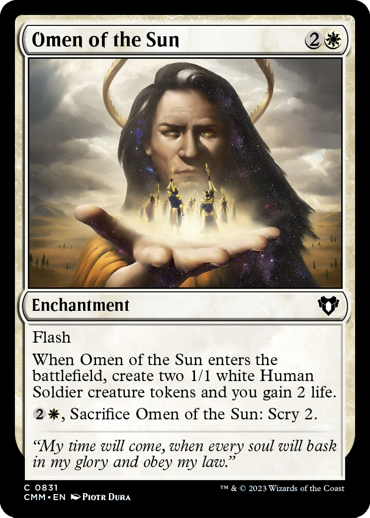 Omen of the Sun (CMM-831) [Commander Masters]