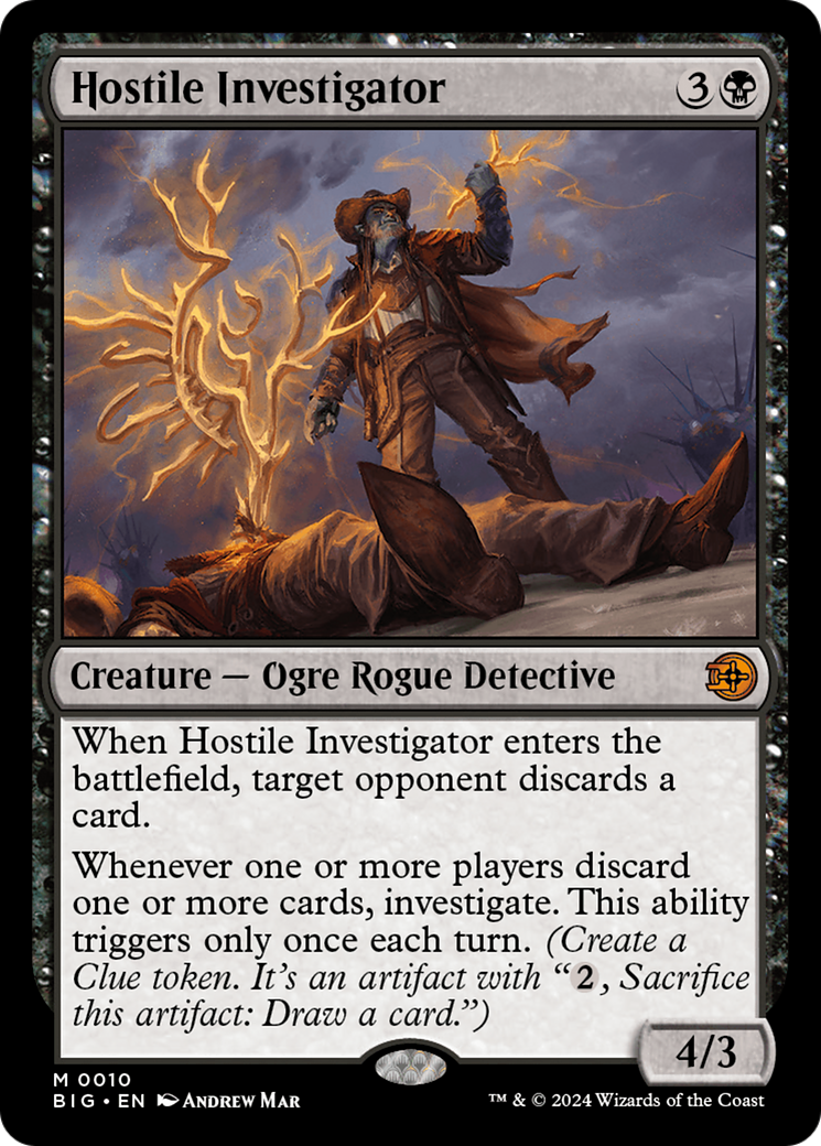 Hostile Investigator (BIG-010) [The Big Score] Foil
