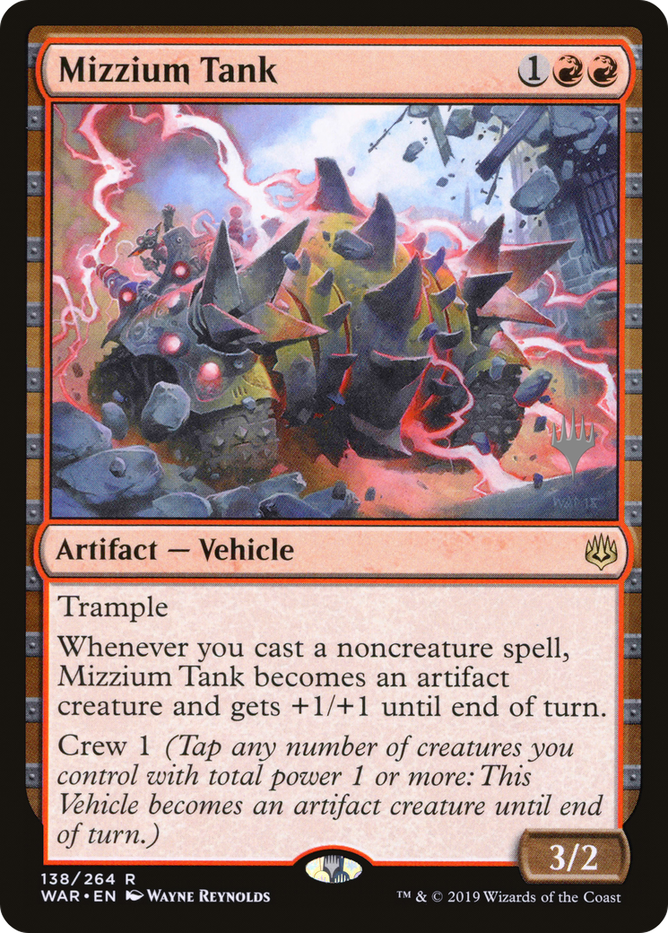 Mizzium Tank (PPELD-138P) [Promo Pack: War of the Spark Promos]