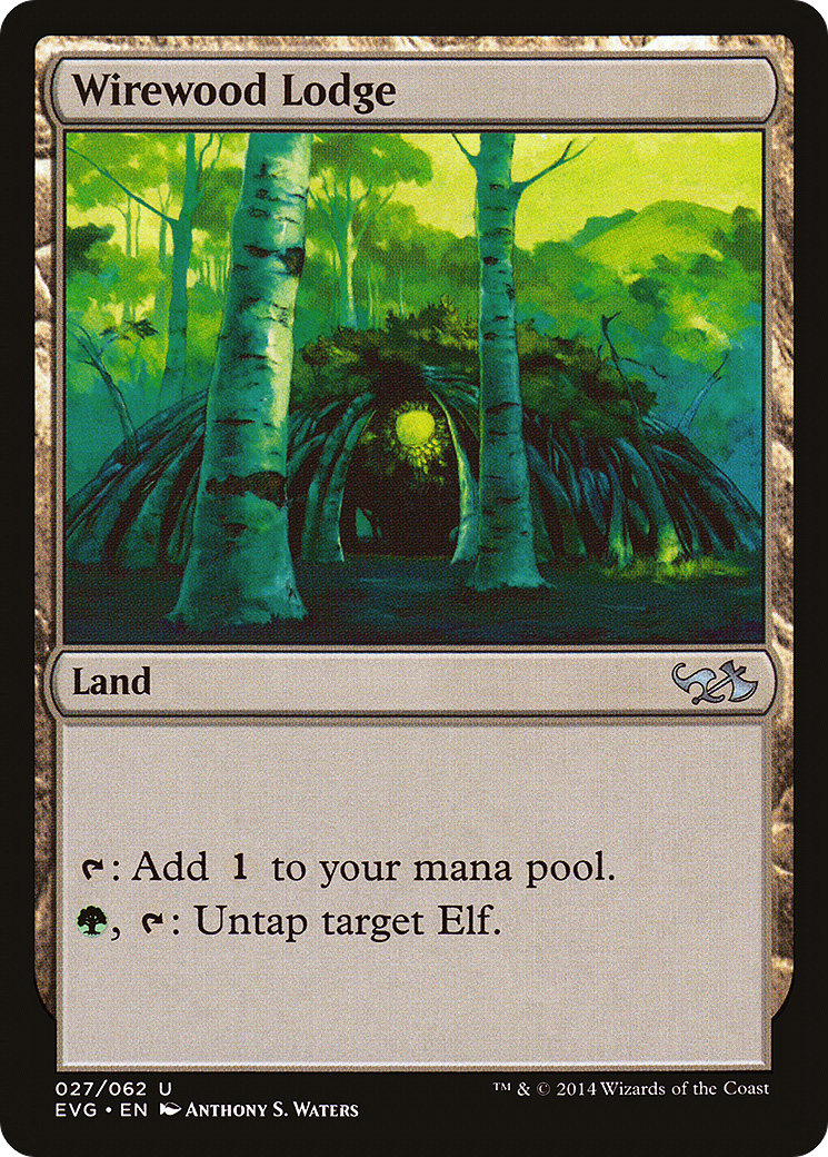 Wirewood Lodge (DD3-027) [Duel Decks Anthology: Elves vs. Goblins] Foil