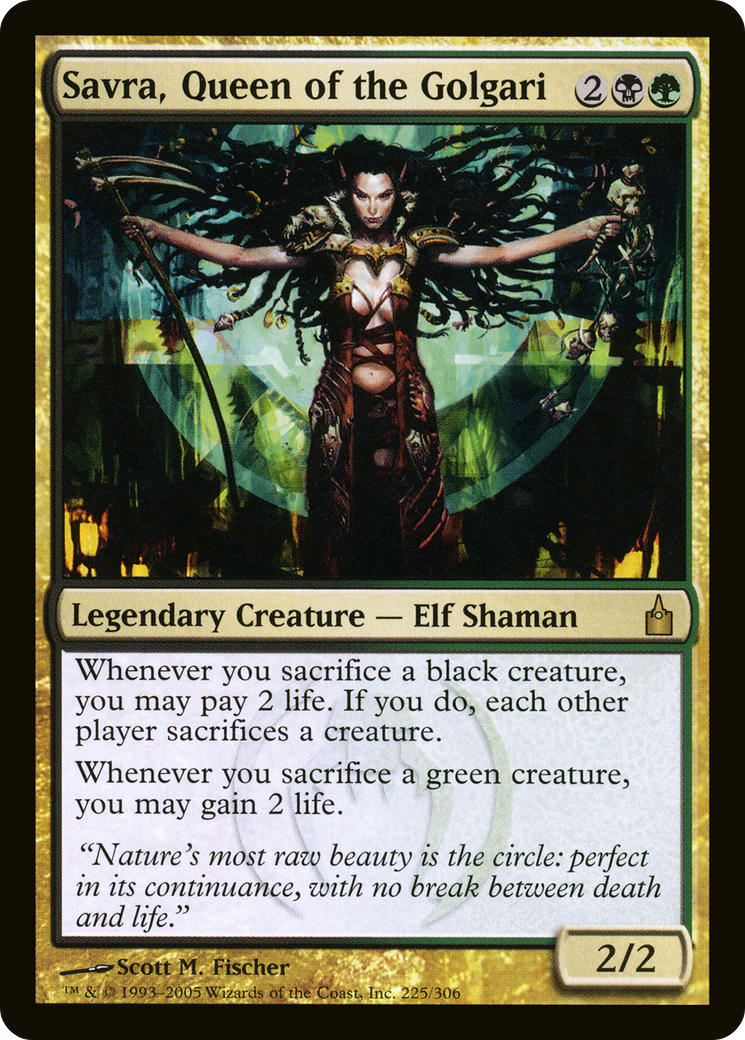Savra, Queen of the Golgari (RAV-225) [Ravnica: City of Guilds]
