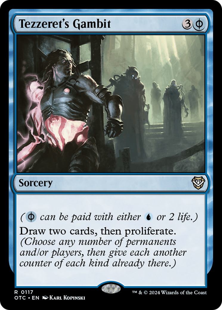 Tezzeret's Gambit (OTC-117) [Outlaws of Thunder Junction Commander]