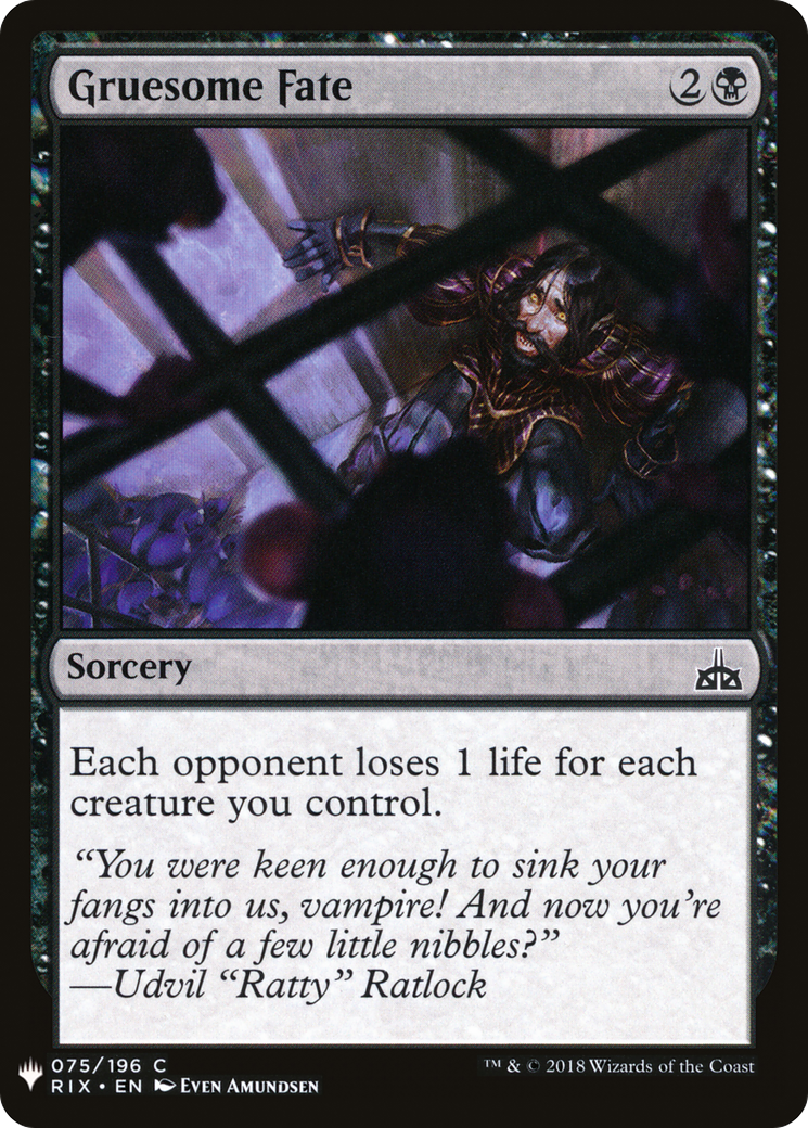 Gruesome Fate (LIST-RIX-75) [The List]