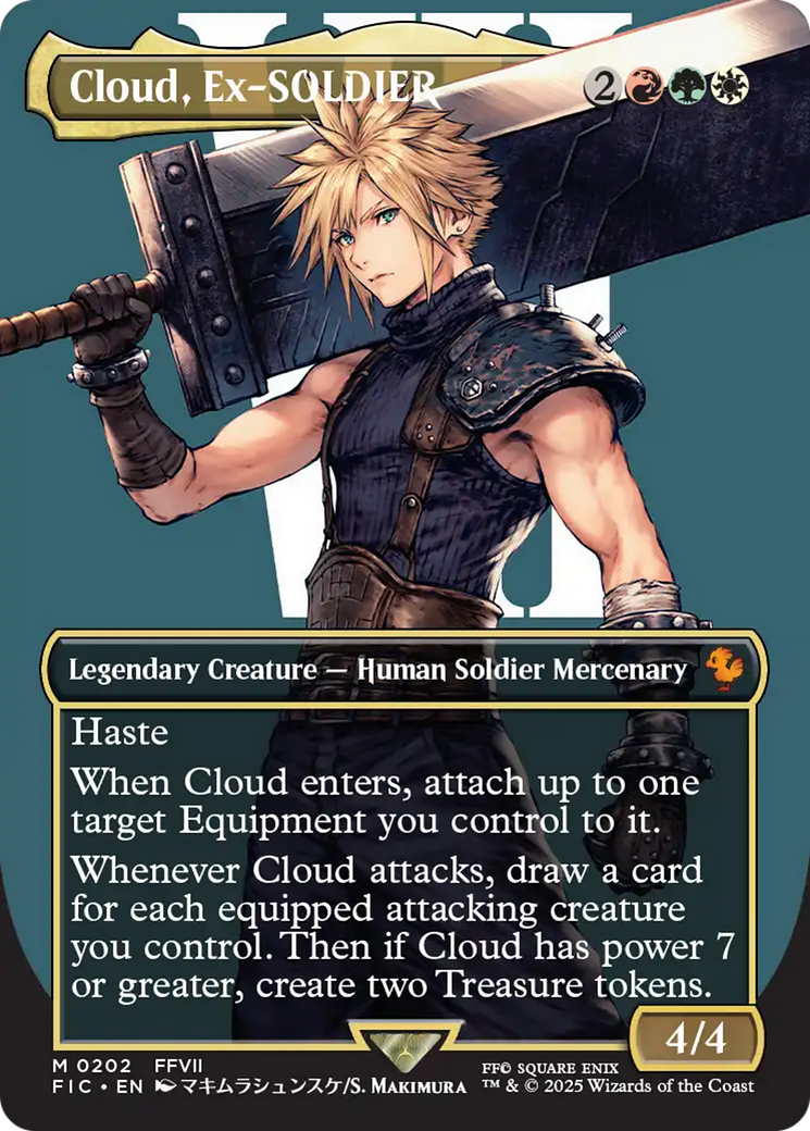 Cloud, Ex-SOLDIER (Borderless) (FIC-202) [Commander: FINAL FANTASY] (Borderless)