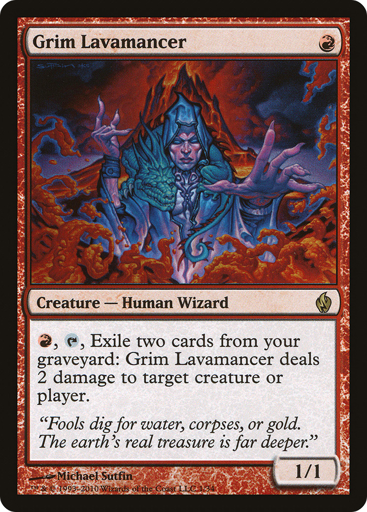 Grim Lavamancer (PD2-001) [Premium Deck Series: Fire and Lightning] Foil