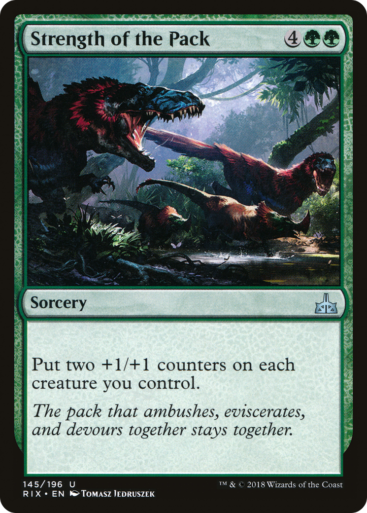 Strength of the Pack (RIX-145) [Rivals of Ixalan]